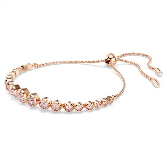 SWAROVSKI Imber Tennis bracelet Mixed round cuts, Pink, Rose gold-tone plated - Picture 4 of 12